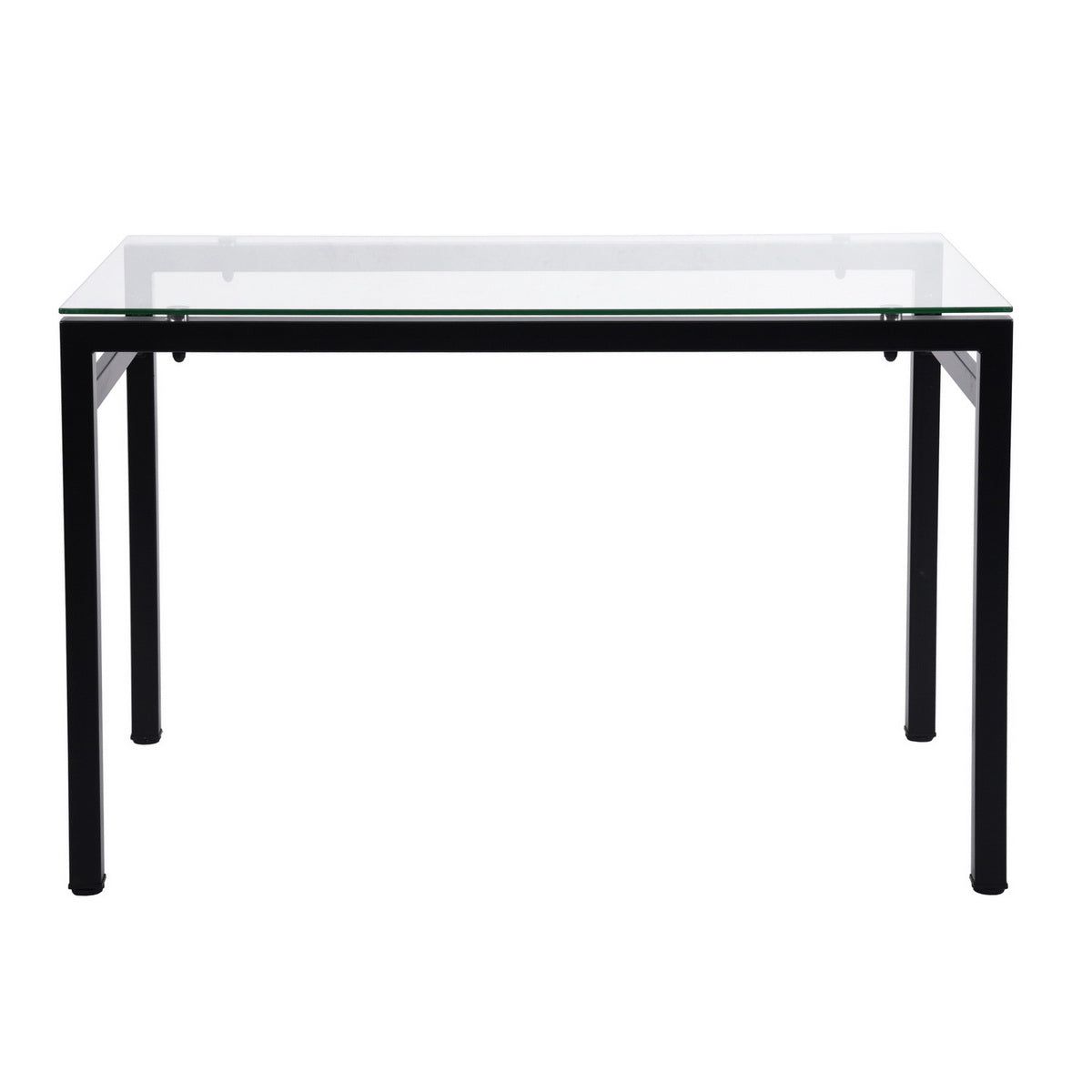 HOMEMAKE FURNITURE Mesa de Comedor 2-4 Personas Tablero de Vidrio Templado Estilo Moderno Apta para Comedor Cocina Se Puede Usar como Escritorio - HOMEMAKE