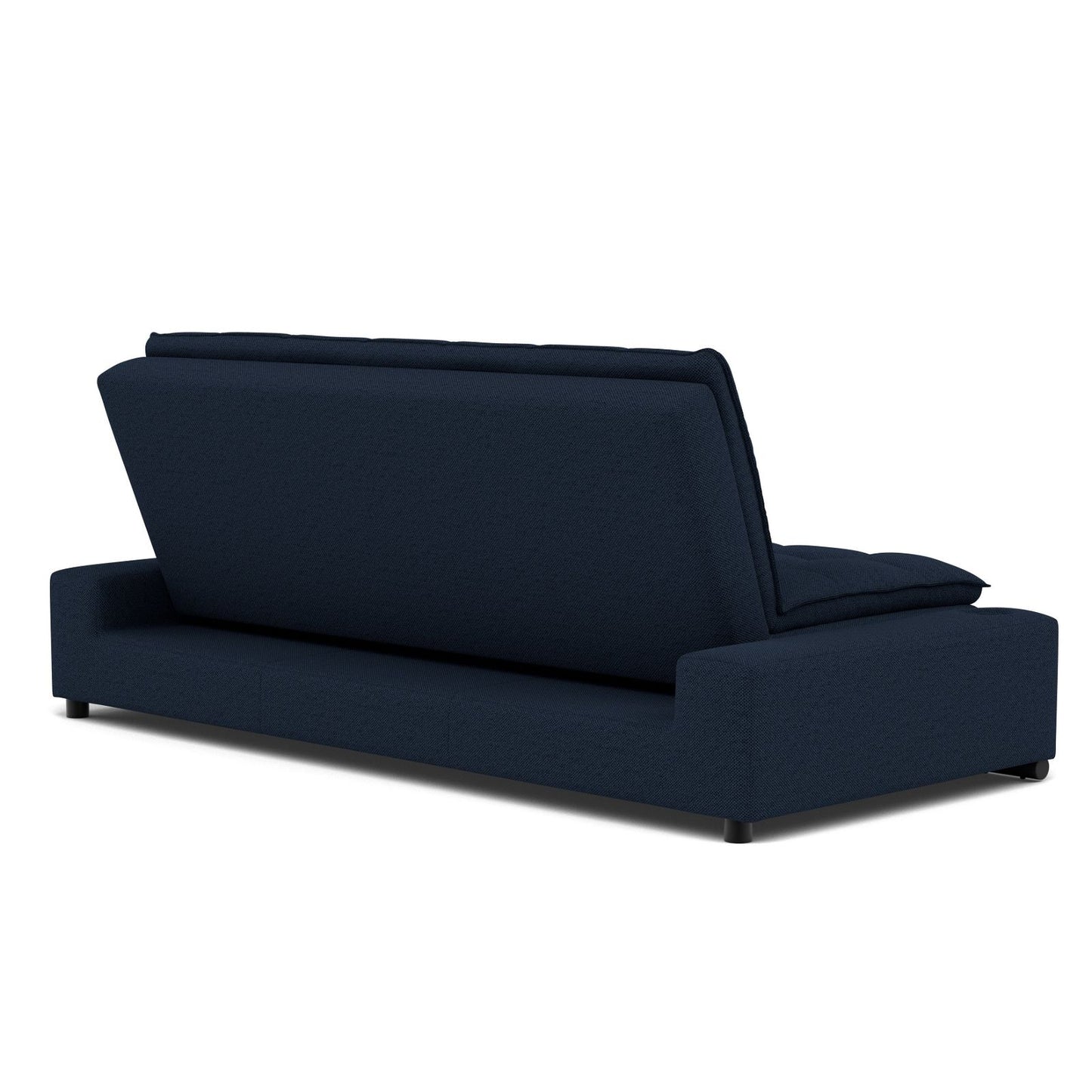 HOMEMAKE FURNITURE Sofá Cama Matrimonial Multifunción cojín de Respaldo Reversible Sofa de Sala, Sofá Cama Convertible, 2 Portavasos (Azul) - HOMEMAKE