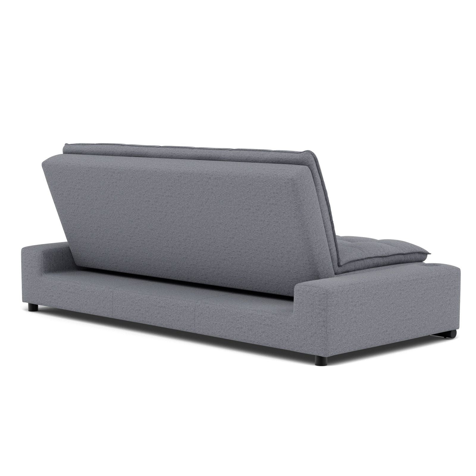 HOMEMAKE FURNITURE Sofá Cama Matrimonial Multifunción cojín de Respaldo Reversible Sofa de Sala, Sofá Cama Convertible, 2 Portavasos (Gris) - HOMEMAKE