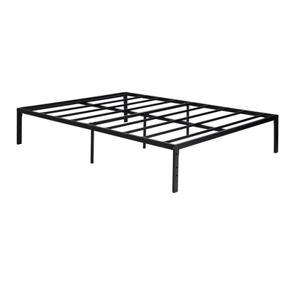 HOMEMAKE FURNITURE Cama de Matrimonio Fácil Montaje Somier de Metal Somier de Metal Sin Cabecero Somier Antideslizante 190 X 140 cm