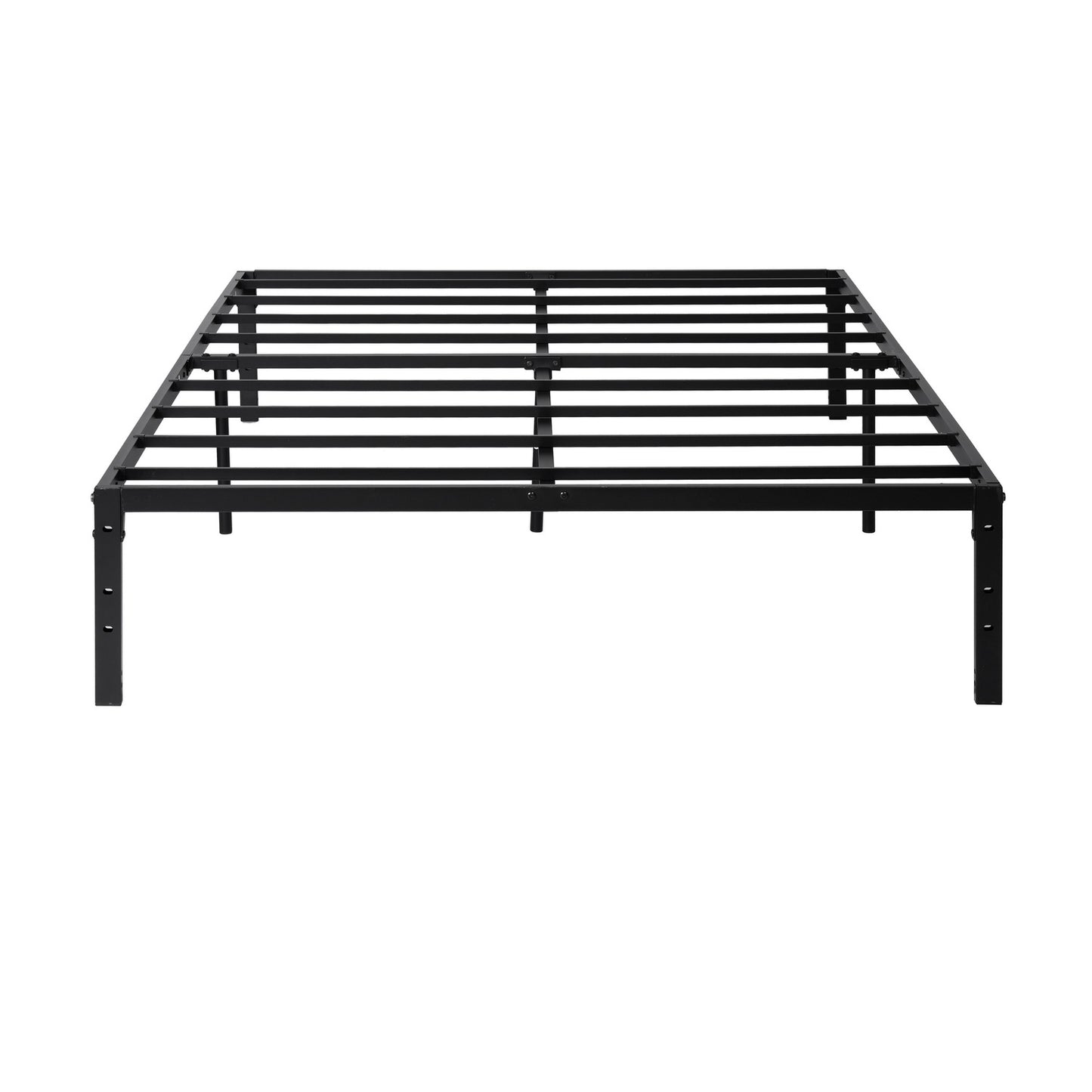 HOMEMAKE FURNITURE Cama de Matrimonio Fácil Montaje Somier de Metal Somier de Metal Sin Cabecero Somier Antideslizante 190 X 140 cm