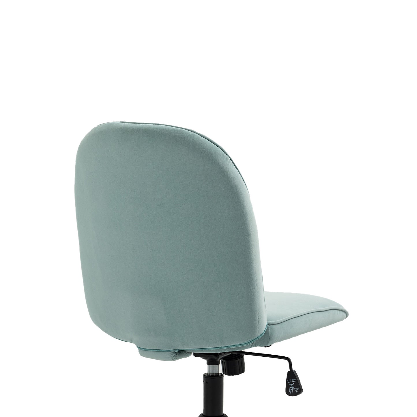 HOMEMAKE FURNITURE Cómoda Silla de Oficina Silla de Secretaria Cojín Suave Respaldo Medio Rotación Ajustable Adecuada para Sala de Estar Tocador Dormitorio Estudio, Verde Menta